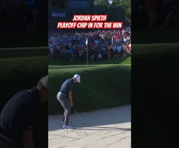 JORDAN SPIETH Crazy Chip In To Win the Tournament!⛳️🔥 #shorts