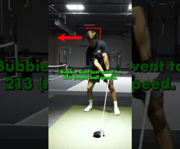INSANE Bubbie Golf 213 mph Ball Speed Driver Swing Analysis (slo mo) #slowmotiongolfswings #golftips
