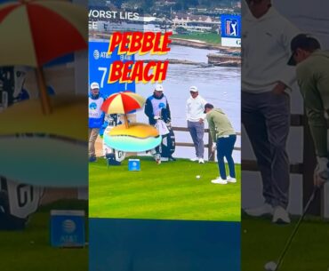 VIKTOR HOVLAND AT PEBBLE BEACH! #shorts #diy #golf #golfer#short #power #tips #videos #video