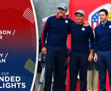 Mickelson & Fowler vs McIlroy & Sullivan | Extended Highlights | 2016 Ryder Cup