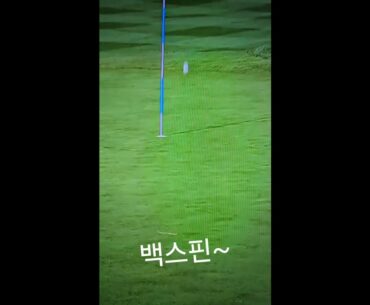 T KIM.페블비치 에서 김주형의  환상적인 웨지샷!!