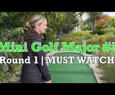 BELLA’S PUMPED UP! Mini Golf Major #5, Round 1 | MUST WATCH!