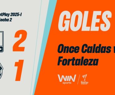 Once Caldas vs. Fortaleza (goles) | Liga BetPlay Dimayor 2025-I | Fecha 2