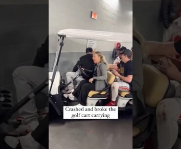 The Ohio State driver crashed their golf cart! #shorts #ohiostate #notredame