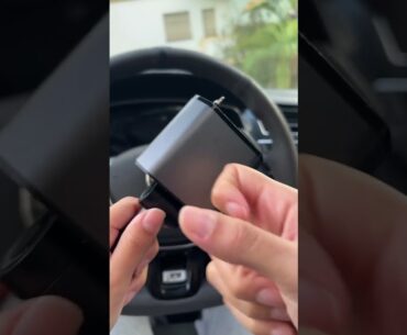 #amazing Retractable Car Charger with Dual Retractable Cords, Type-C Cable Fast Charging Up to 100W,