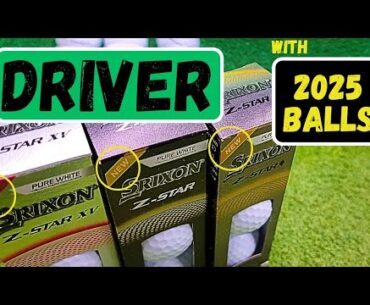 TESTING The 2025 Srixon Z Star Golf Balls WITH DRIVER!