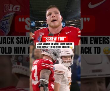 Jack Sawyer's clutch play against his former roommate sent Ohio State to the championship 👏