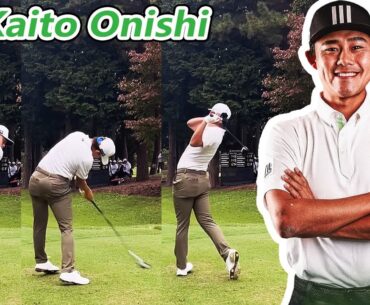 Kaito Onishi 大西魁斗 日本の男子ゴルフ スローモーションスイング!!!