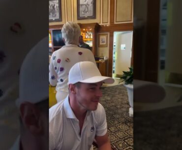 Donald Trump at the Trump National Golf Club Palm Beach