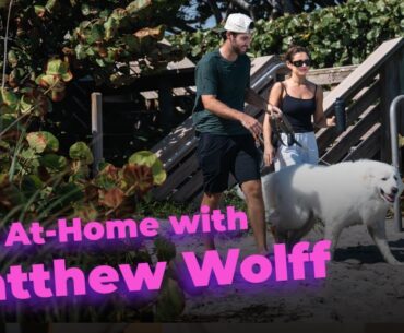 Off-season is dog beach trips with his wife and video games for Matt Wolff | RangeGoats At-Home Ep 1