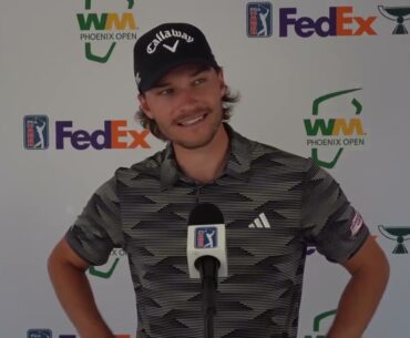 Rasmus Hojgaard Discusses 2025 Waste Management Phoenix Open | PGA Tour Thursday Flash Interview
