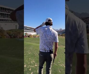 Grant Horvat delivers a DART on the 16th hole at Waste Management. #TaylorMade #shorts
