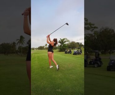 Do you aim or just shoot? #golf #golfswing #hooters