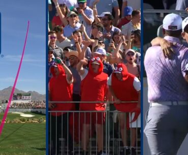 SLAM DUNK HOLE-IN-ONE on Stadium hole at WM Phoenix Open