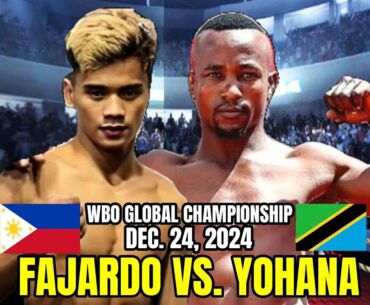 FAJARDO vs YOHANA DEC 24 2024 WBO TITLE | FAJARDO 4X PINABAGSAK ang BATA ni ARUM