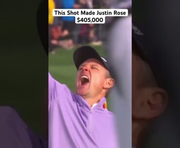 Insane Finish by Justin Rose with his 3 Wood 😮 #pgatour #golf #money #golfswing #tigerwoods #pga