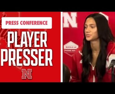 Nebraska volleyball players react to new Head Coach Dani Busboom Kelly I Huskers I GBR