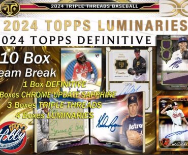 2024 Topps DEFINITIVE + TRIPLE THREADS 10 Box Team Break #2 eBay 02/07/25