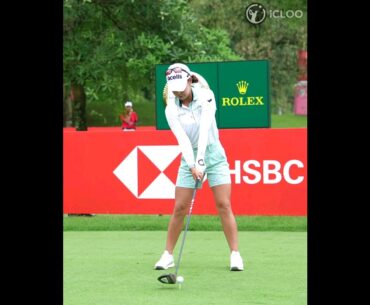 Swing after 3 practice swings at the pre-shot routine. #jennyshin