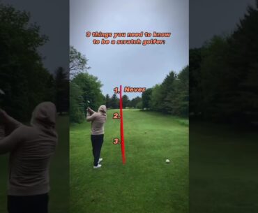 How to become a scratch golfer. #golf