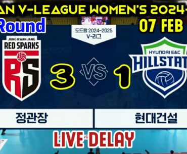 RED SPARKS 🆚️ HYUNDAI HILLSTATE (07/FEB/25) PUTARAN KE-5 🏐KOREAN V-LEAGUE WOMEN'S 2024-2025