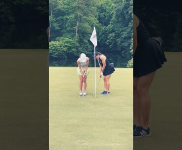 Fighting for Par! 😂😂 #golfgame #golf #golfgirls #bunalbisdak