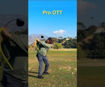 Pro Golfer Over the Top Swing (OTT)