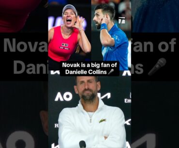 Novak can relate. 😂🤝 #ausopen #djokovic #daniellecollins