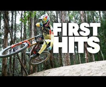 Nervous FIRST LAPS on the Toughest Course in Downhill - Red Bull Hardline Tasmania