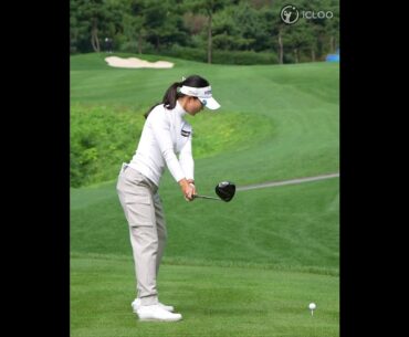Clean Driver Swing. She is Jihyo Jung