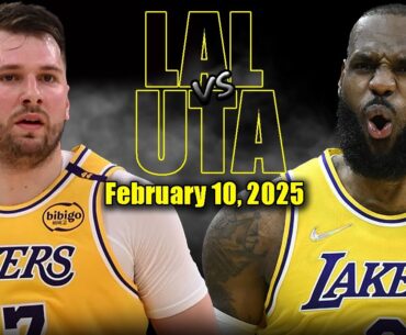 Los Angeles Lakers vs Utah Jazz Full Game Highlights - February 10, 2025 | NBA Regular Season