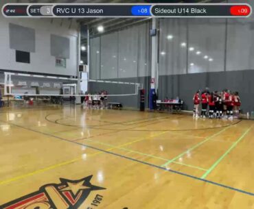 RVC U 13 Jason vs Sideout U14 Black, 2025-02-08, Day 1, Match 13, 1st Set  - Day 1, Match 13