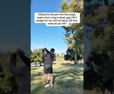What club avoids all the trouble here and gets you putting? #golf #golshot #golfswing #golfasmr