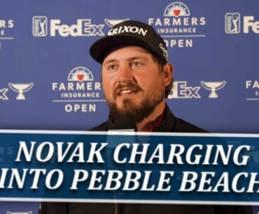 Andrew Novak Charges To Top 5 Finish Heading Into Pebble Beach