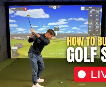 How To Build a DIY Home Golf Simulator LIVE