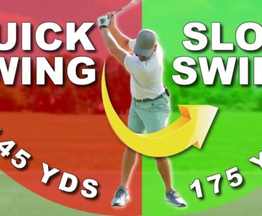 Why Swinging Slower Actually Hits The Ball Farther!