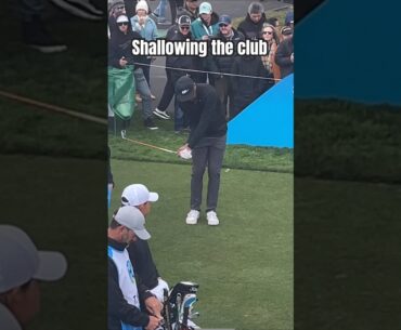 How to shallow your club using Tony Finau pre-shot routine #golf #golftechnique #golfswing #viral