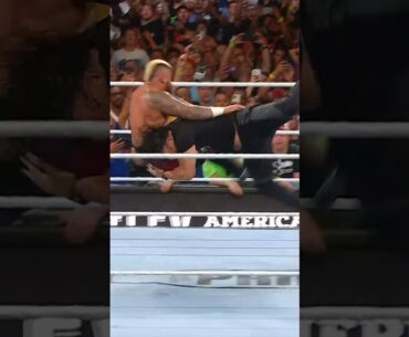 Roman Reigns spears the “Tribal Chief” #summerslam