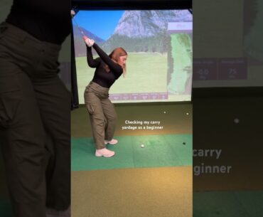 Getting a baseline for the season 📈 #golf #golfgirl #golfsimulator