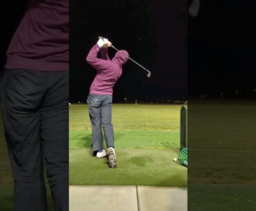 8 iron swing, babe💅 #golfswing