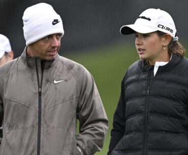 Rory McIlroy pictured playing golf with Kai Madison Trump – US President’s granddaughter