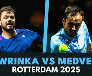 Stan Wawrinka vs Daniil Medvedev Entertaining Match Highlights | Rotterdam 2025