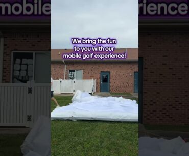 POV: you're setting up our golf simulator!