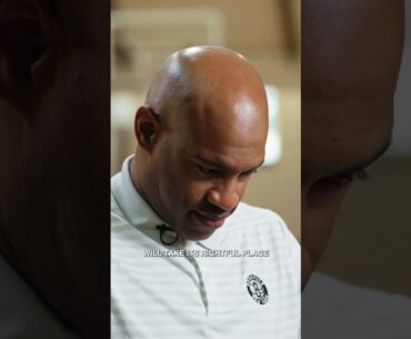 Vince Carter learns the Nets are retiring his No. 15 jersey 👏 (via @brooklynnets/IG)