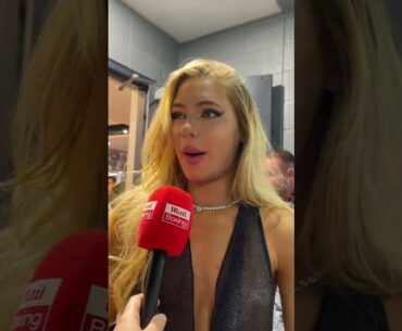 Jake Paul’s girlfriend & Olympic silver medalist Jutta Leerdam reacts to his win over Mike Tyson