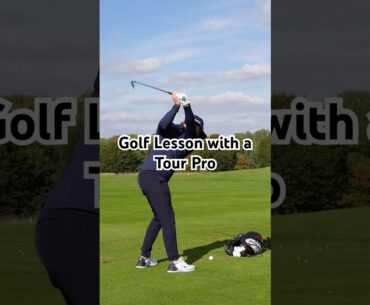 Golf Lesson with a Tour Pro ⛳️ #theartofsimplegolf #golftour #golfing #golflife