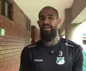 Juan Sebastián Quintero previo al juego de Deportivo Cali ante Bucaramanga 🎙🟢⚪️