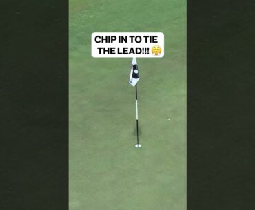 CHIP IN TO TIE THE LEAD BY CARLOS ORTIZ 😱😤 #liv #livgolf #golf #tigerwoods #adelaide