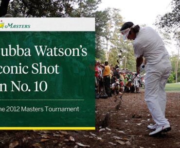 Bubba Watson’s Incredible Wedge Shot on No. 10 | Masters Tournament
