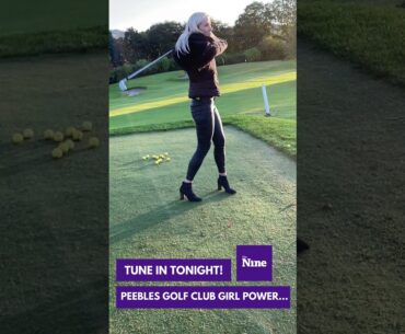 BBC Scotland's Amy Irons Plays Golf at Peebles